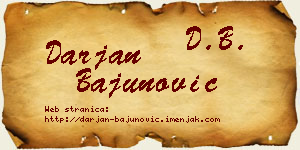 Darjan Bajunović vizit kartica